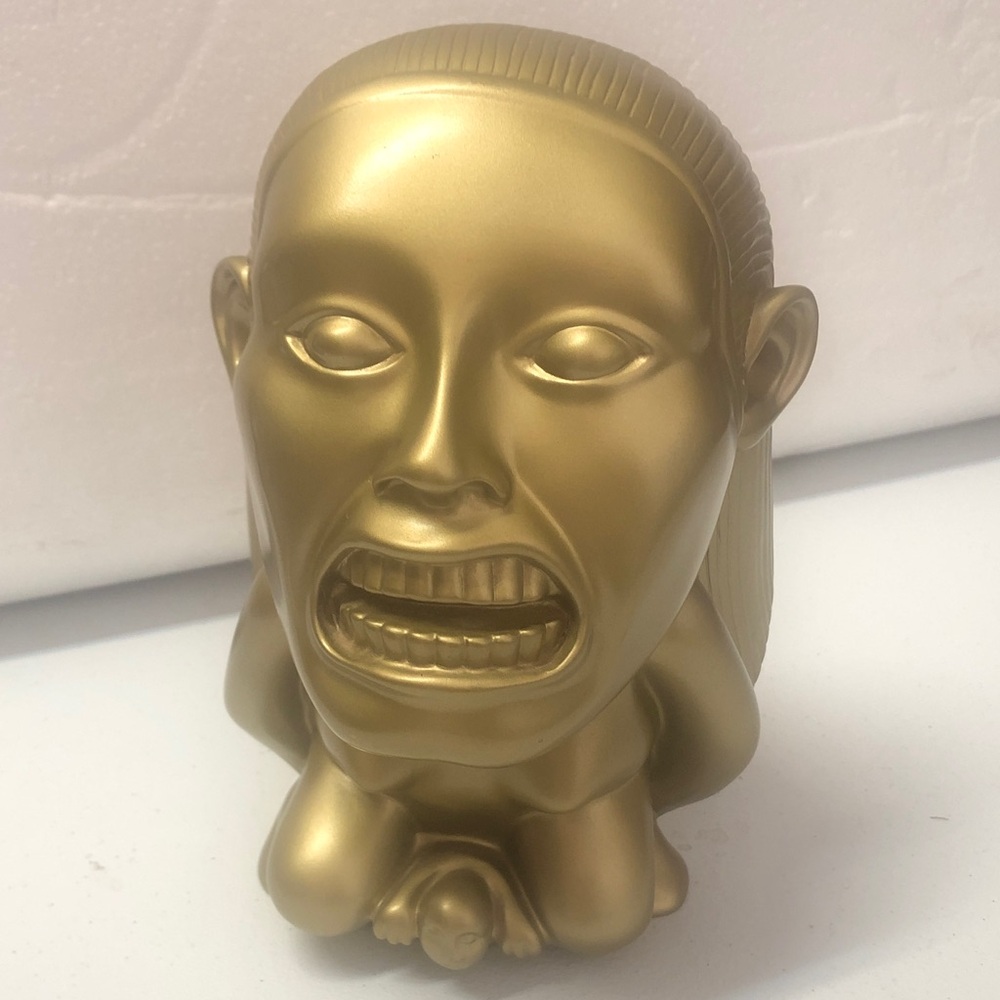 Indiana Jones Raiders of the Lost Ark Golden Idol Bank Gold Color